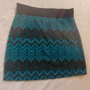 No Boundaries Medium Blue tribal body-con skirt